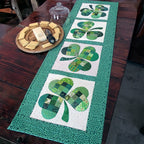 Shamrock Blocks in Green Table Runner