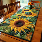 Emerald Sunflower Fields Table Runner