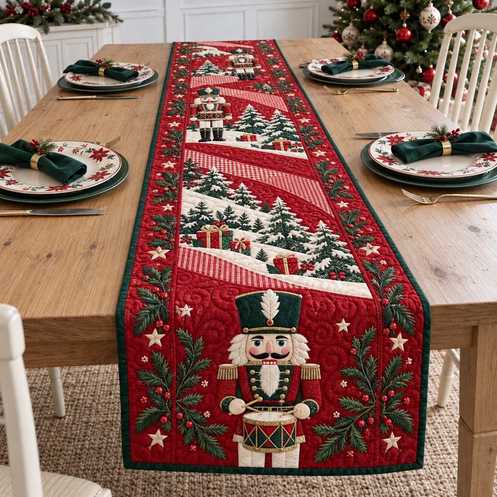 Emperor Nutcracker Table Runner