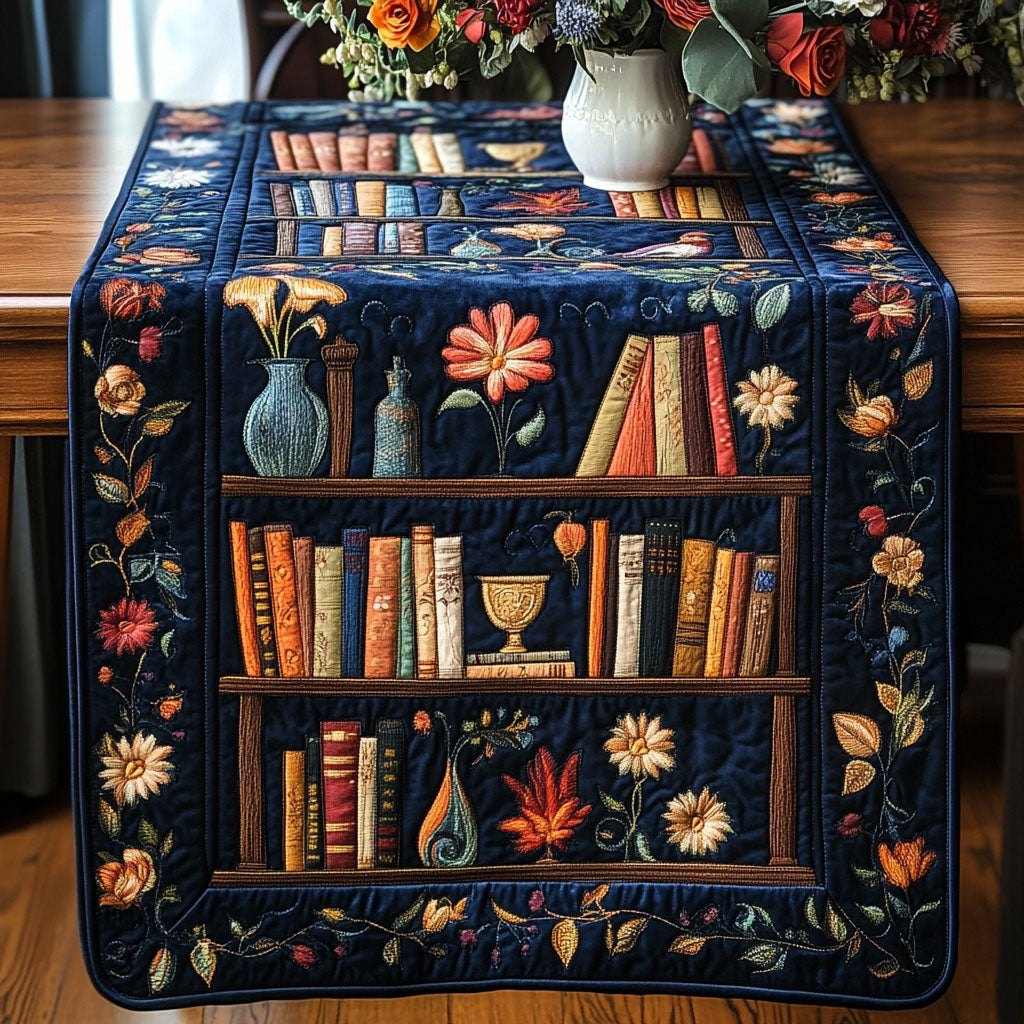 Enchanted Bookshelf Table Runner