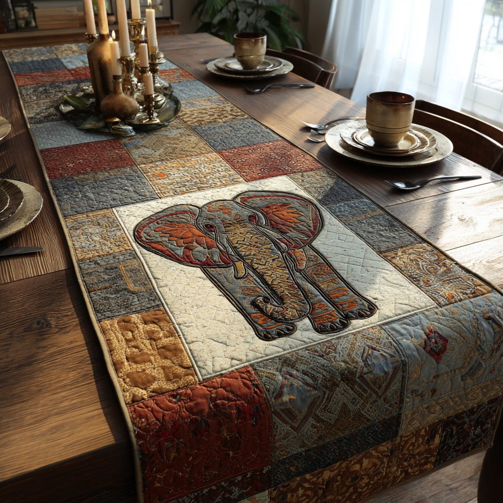 Enchanted Elephant Table Runner