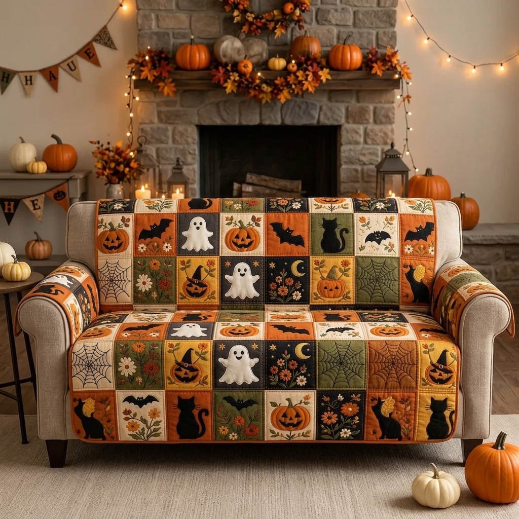 Enchanted Halloween Realm Sofa Cover