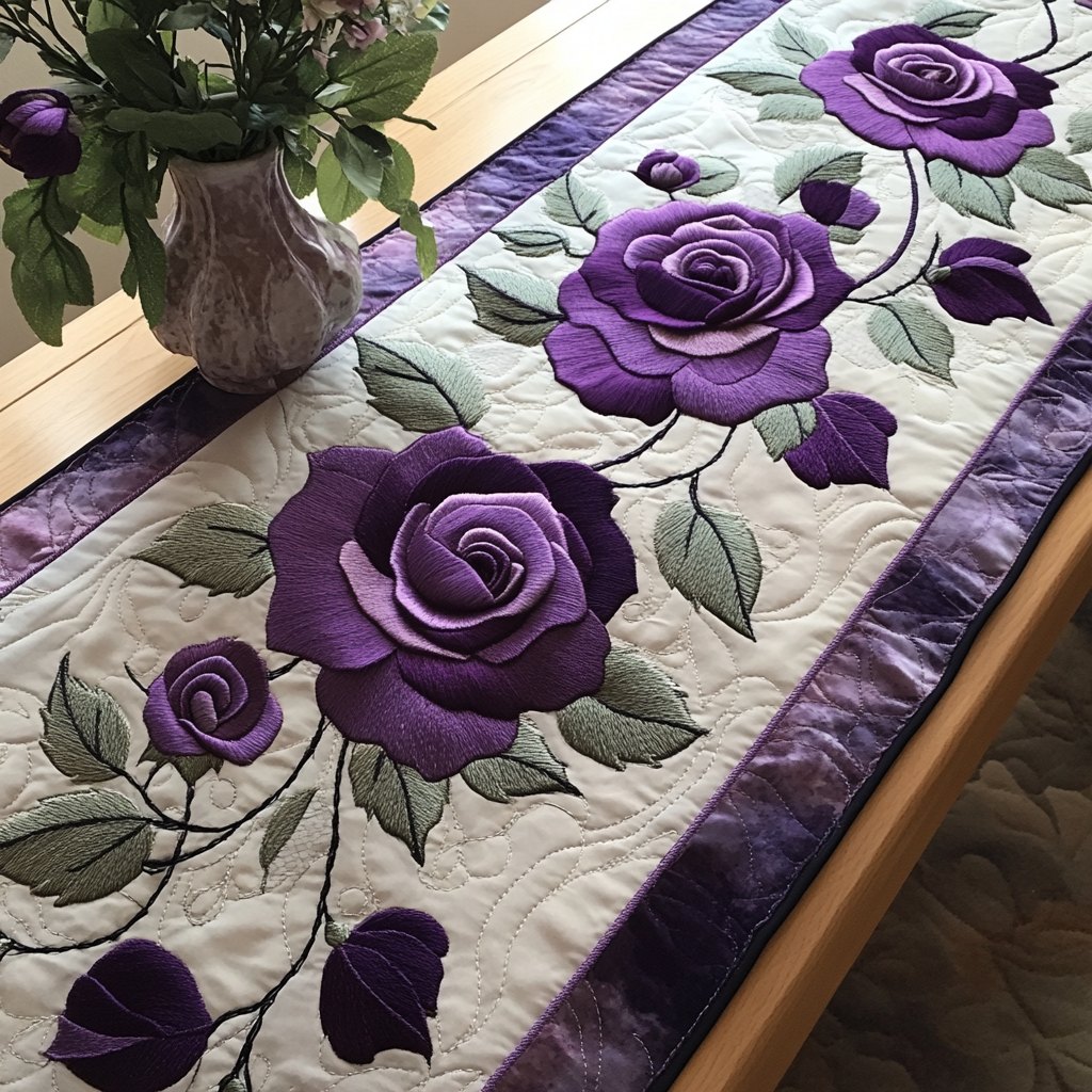 Enchanted Lavender Table Runner