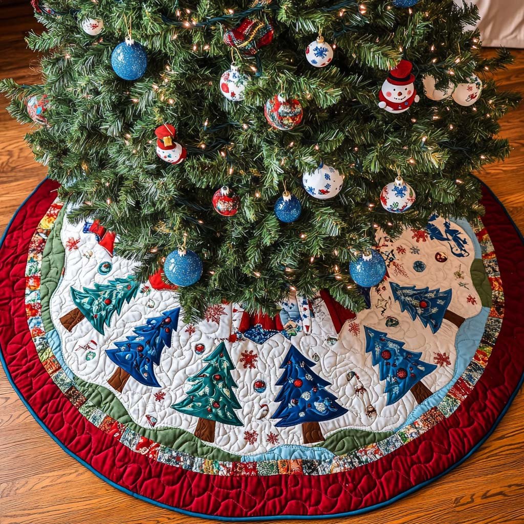 Enchanted Pines Christmas Tree Skirt