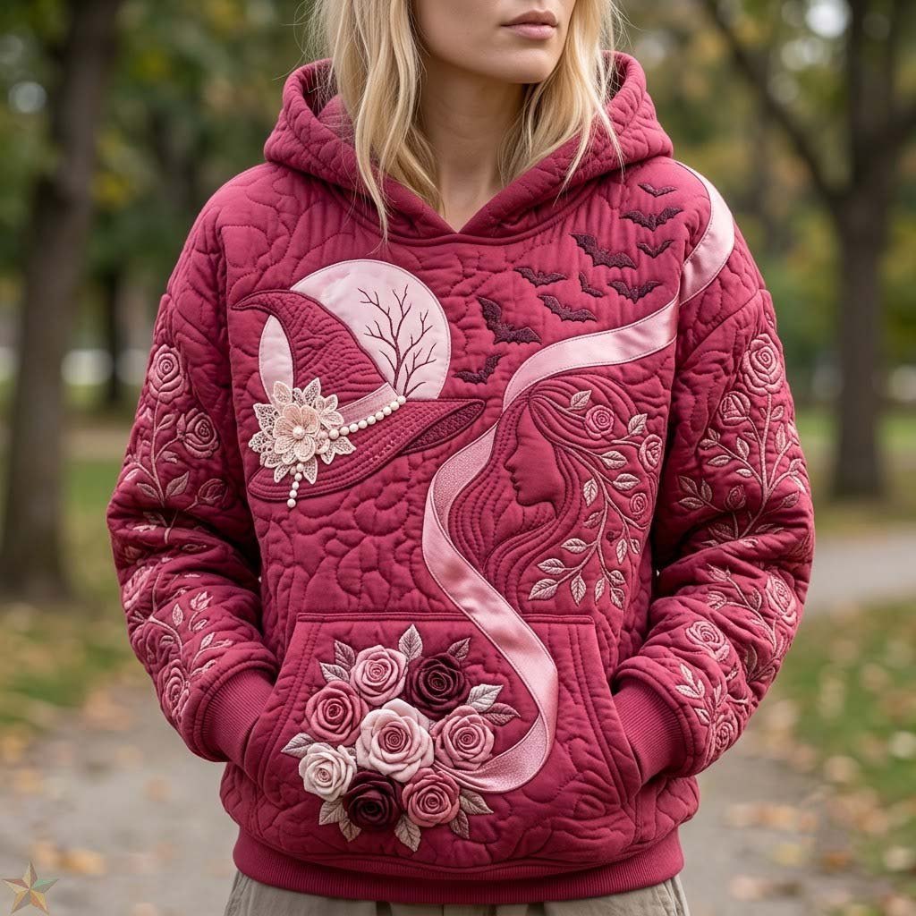 Enchanted Ribbon Garden hoodie, all-over print
