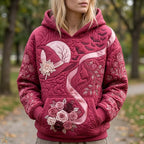 Enchanted Ribbon Garden hoodie, all-over print