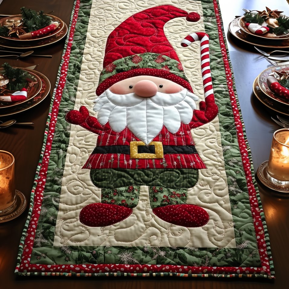 Enchanting Gnome Table Runner