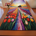 Endless Flower Waves Table Runner