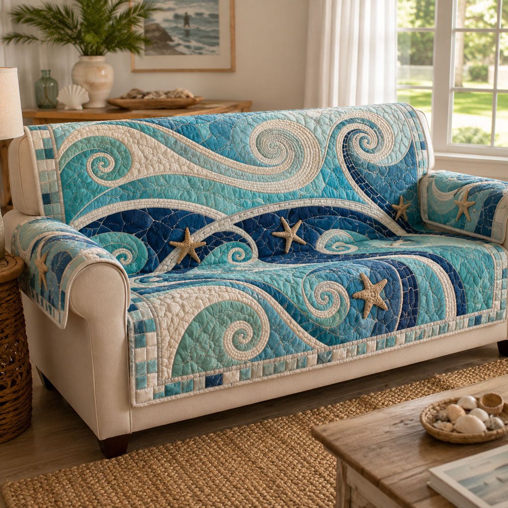Endless Waves Sofa Cover