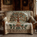 Celtic Tree of Life on Ivory Sofa Cover