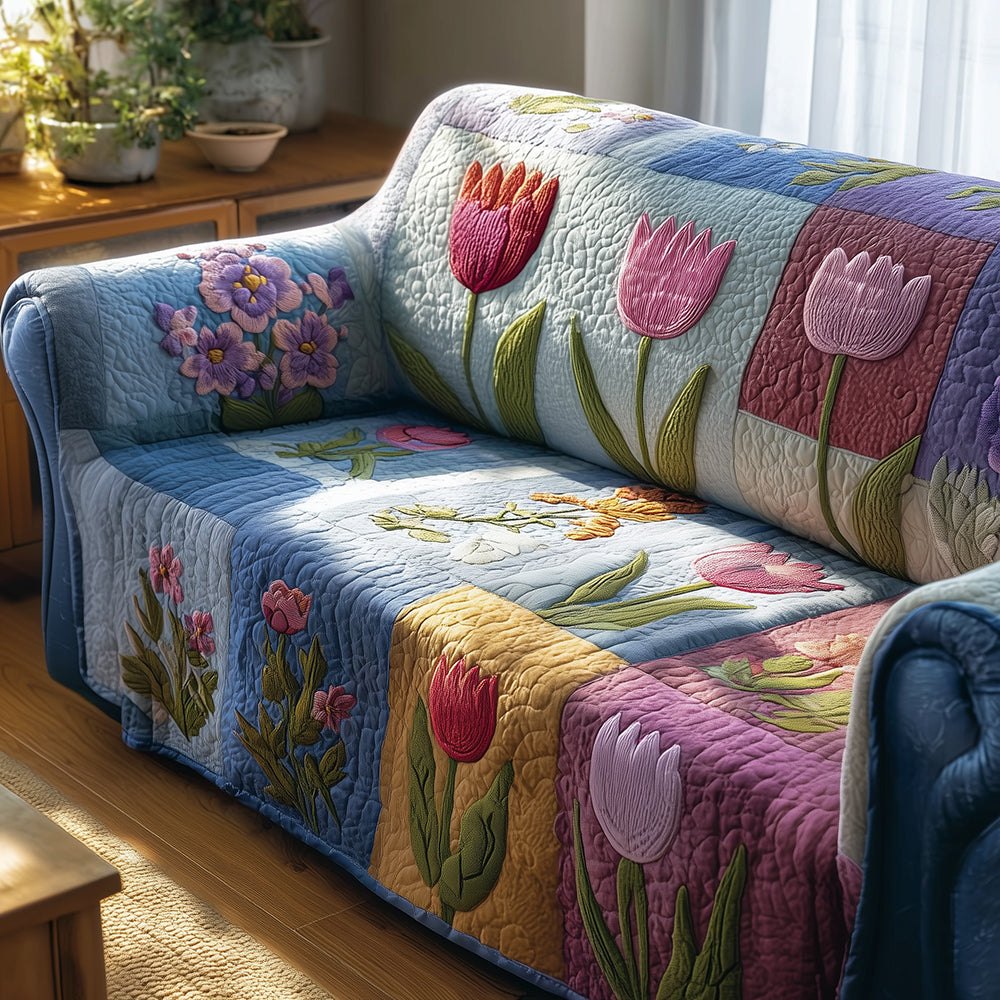 Eternal Tulip Spring Sofa Cover