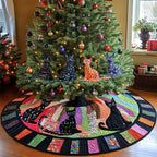 Evening Cats Christmas Tree Skirt