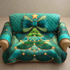 Evergreen Bow Bloom Sofa Cover