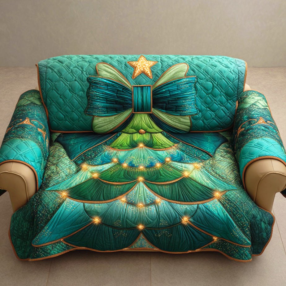 Evergreen Bow Bloom Sofa Cover