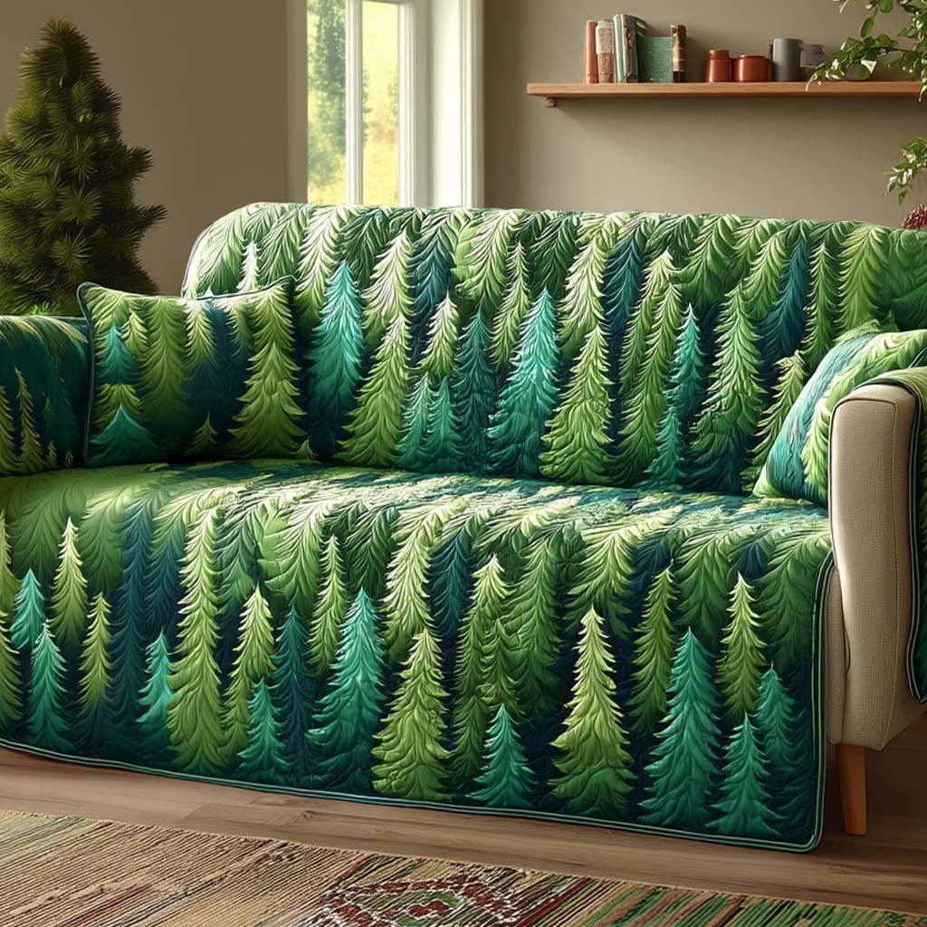 Evergreen Forest Sofa Cover