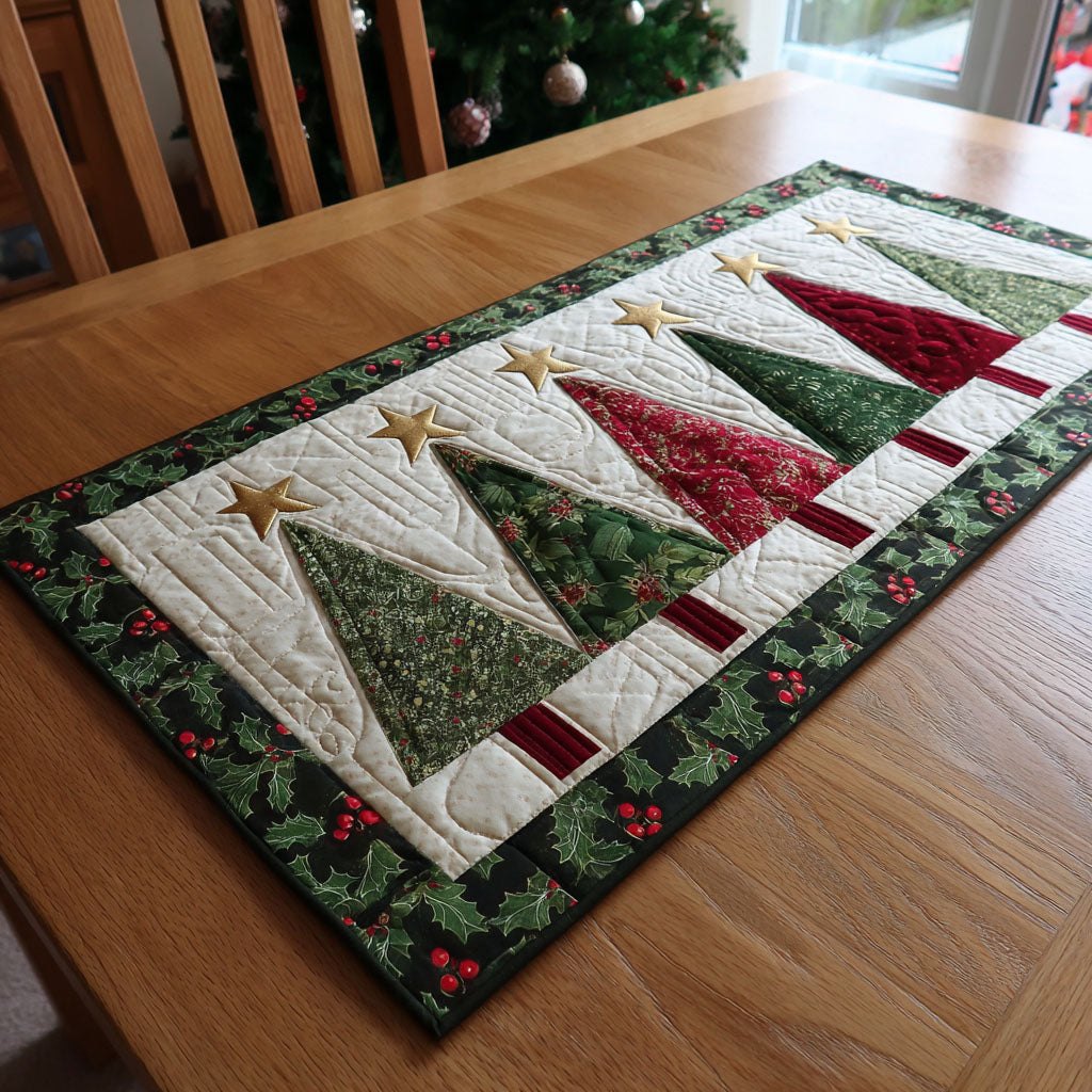 Evergreen Grace Table Runner