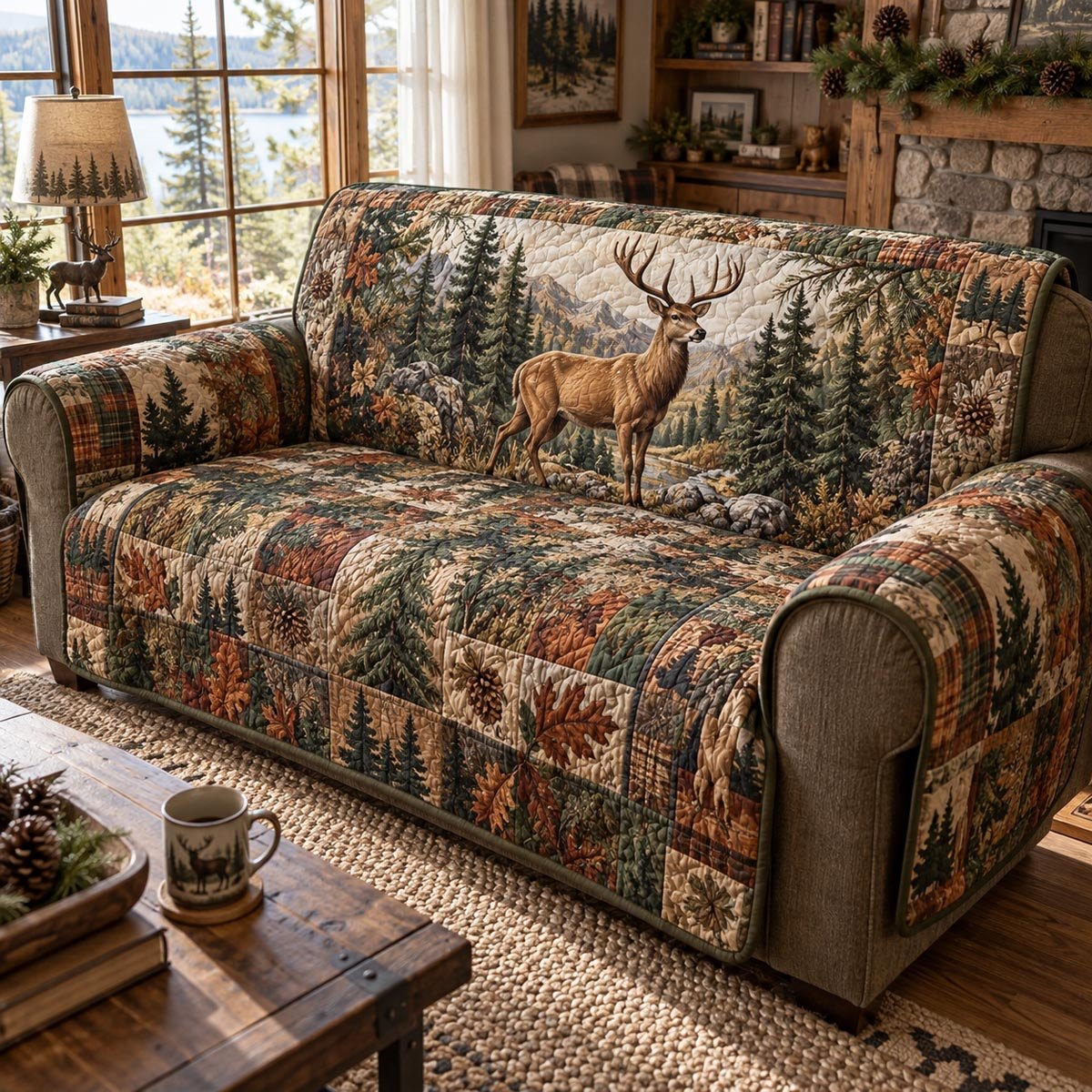 Evergreen Stag Valley Sofa Cover