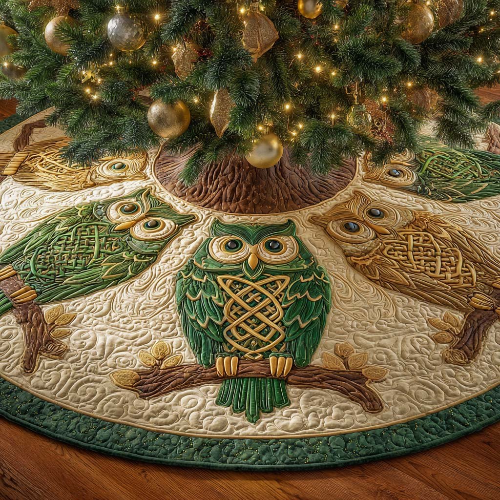 Evergreen Wisdom Christmas Tree Skirt