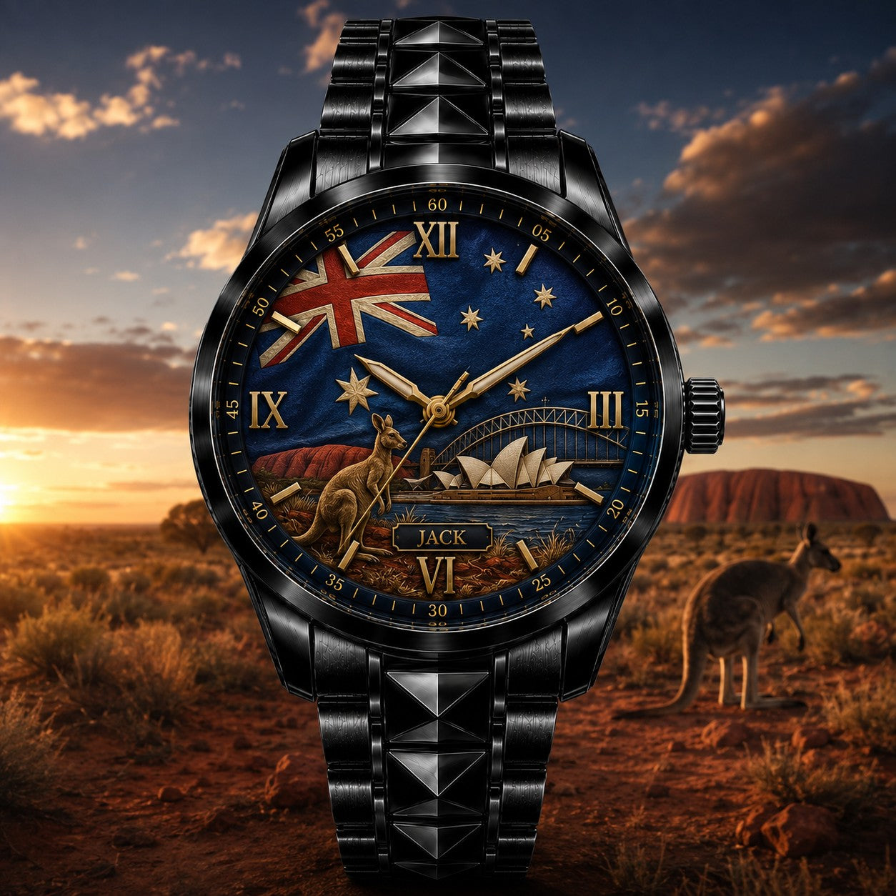Custom Australian Heritage Watch — personalized with a custom name