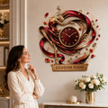 Ballet performers Custom Name Wall Clock — personalized with a custom name