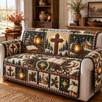 Faith Cross Sofa Cover