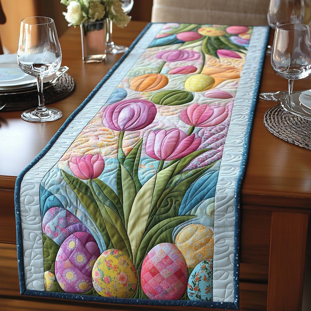 Faithful Flowers Table Runner