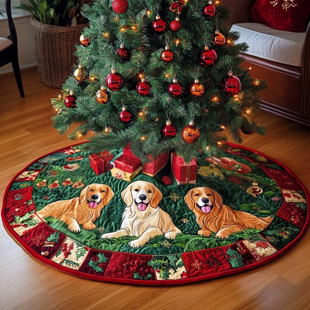 Faithful Friend Christmas Tree Skirt