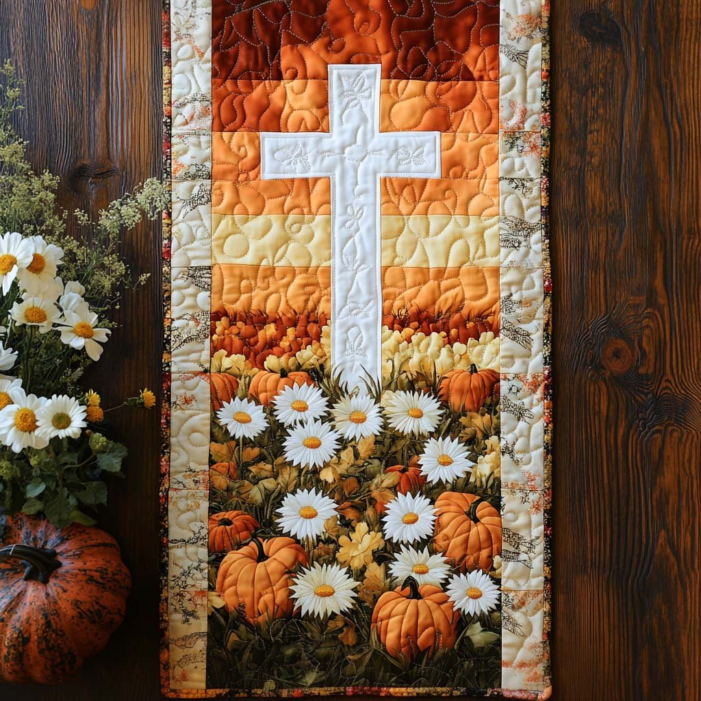 Fall Cross Light Table Runner