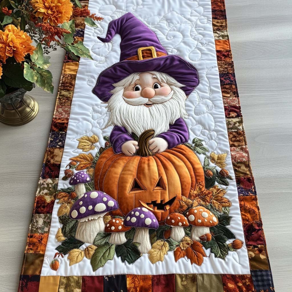 Fall Gnome Magic Table Runner