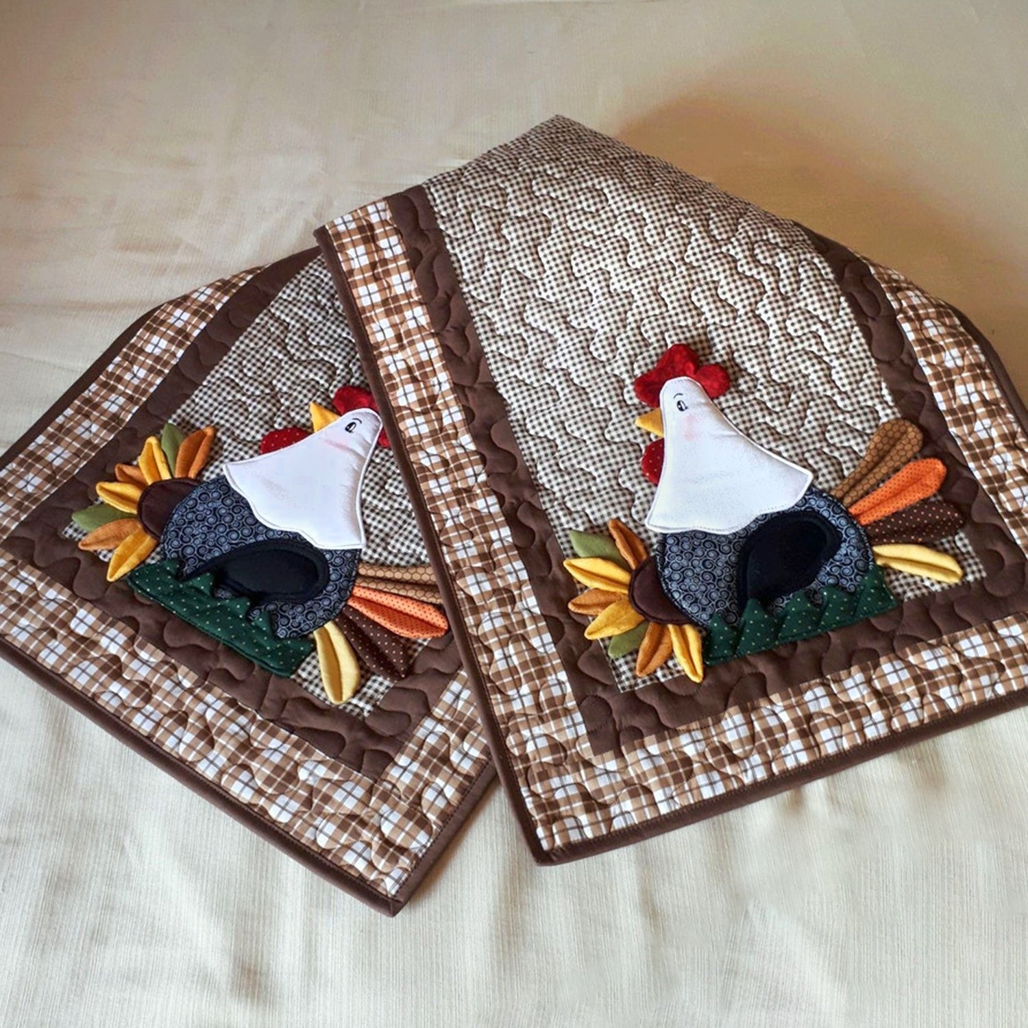 Fall Vibes Chicken Table Runner