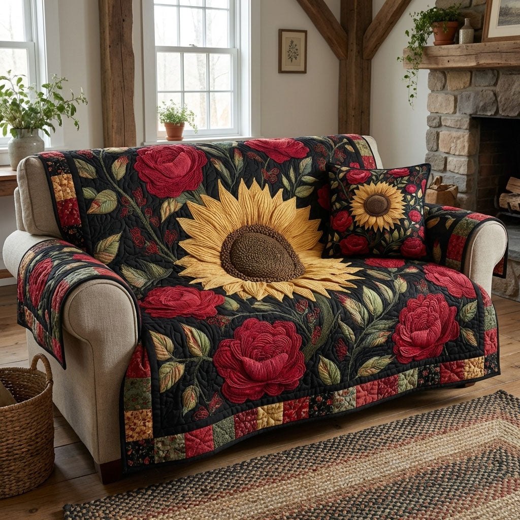 Farmhouse Flora Sofa Cover