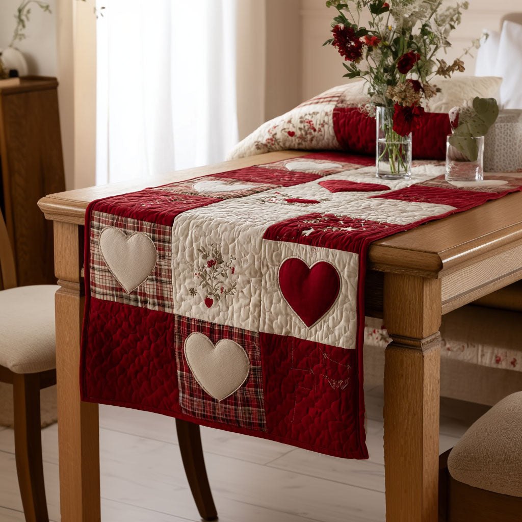 Farmhouse Hearts Table Runner