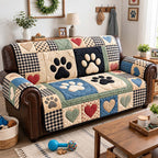 Farmhouse Paw Love Sofa Cover