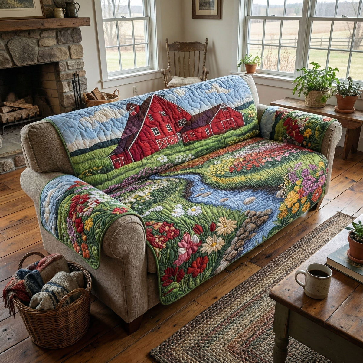 Farmstead Forever Sofa Cover
