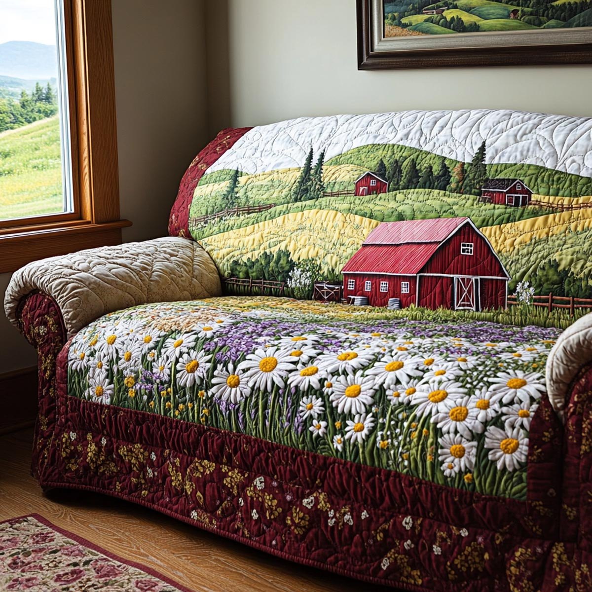 Farmstead Spring Sofa Cover