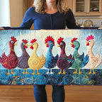 Feathered Funhouse Table Runner