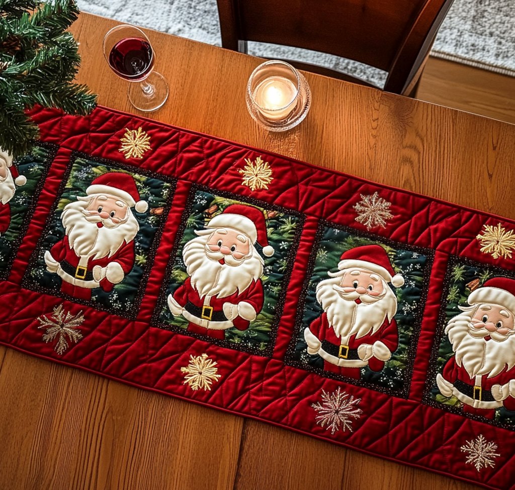 Festive Claus Table Runner