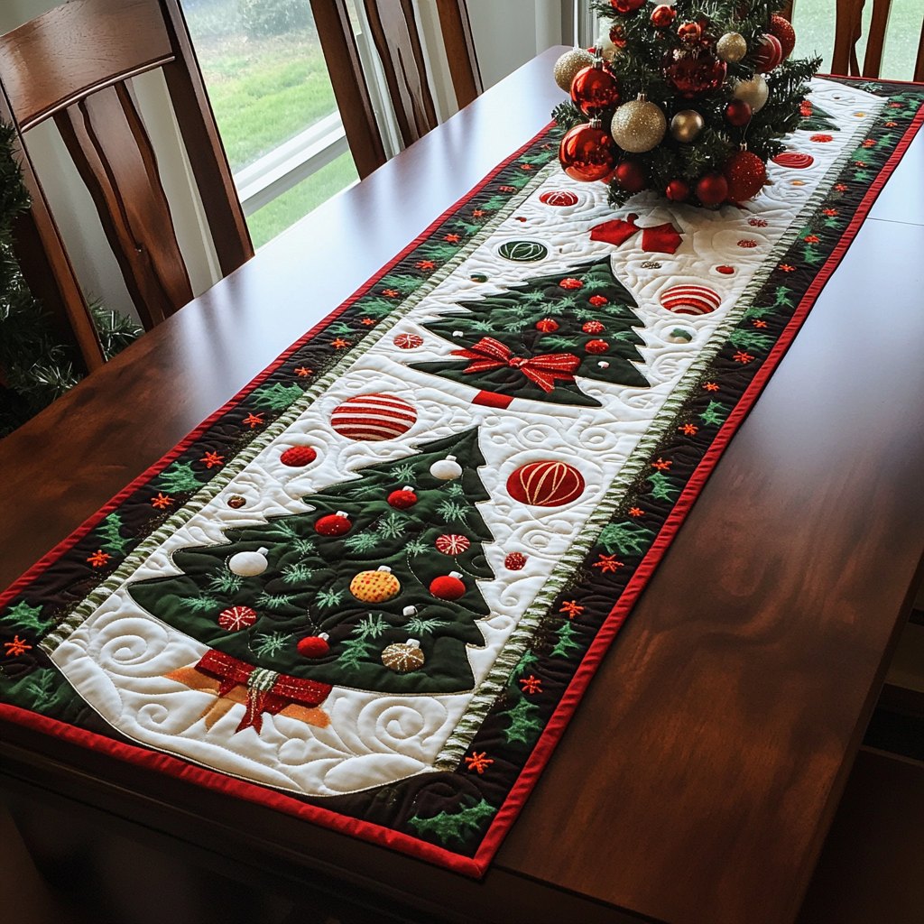 Festive Forest Lane Table Runner