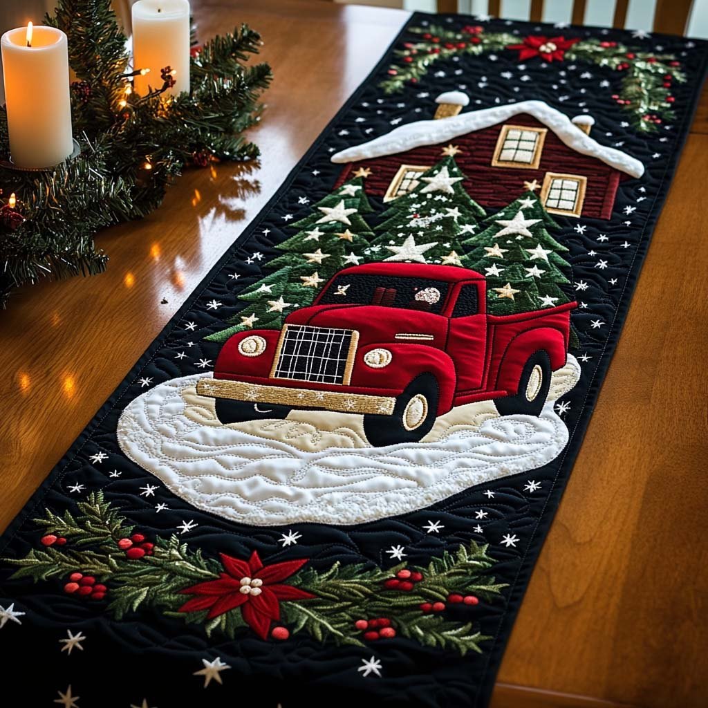 Festive Frost Table Runner