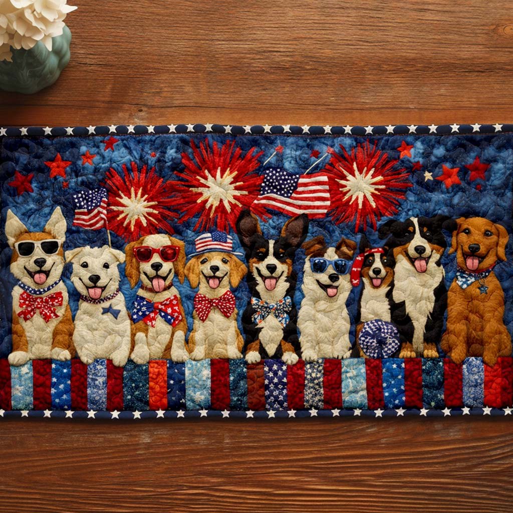 Festive Furballs Table Runner