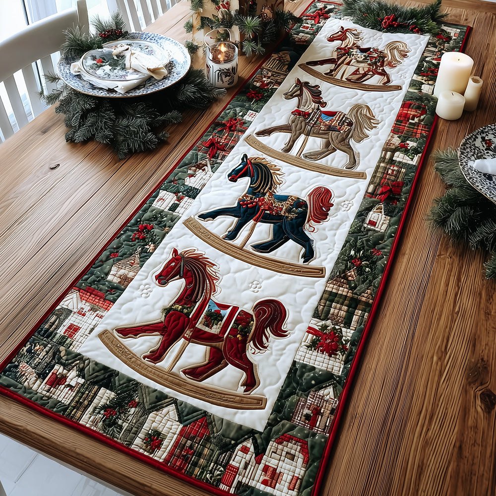 Festive Horses Table Runner