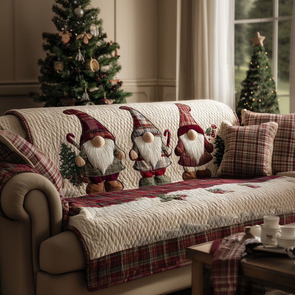 Festive Little Friends Sofa Cover