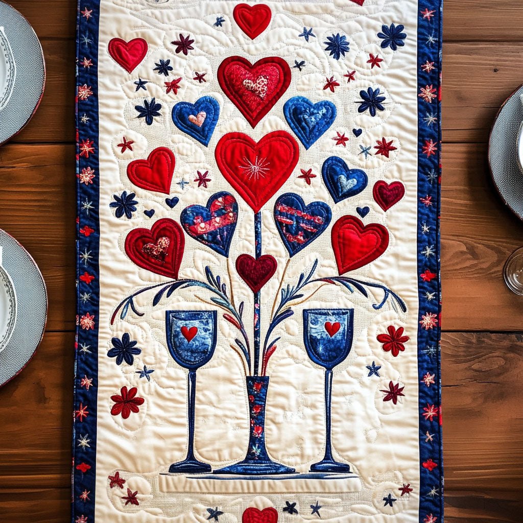 Festive Love Symphony Table Runner