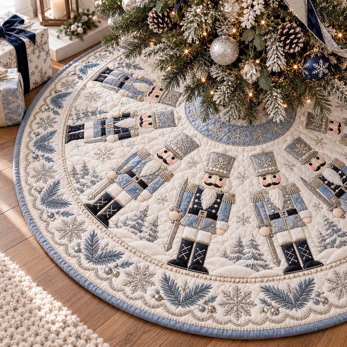 Festive Marcher Christmas Tree Skirt