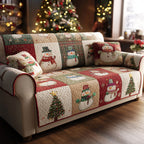 Festive Patchwork Sofa Cover