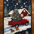 Festive Paws and Wheels Table Runner