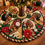Festive Sisterhood Christmas Tree Skirt