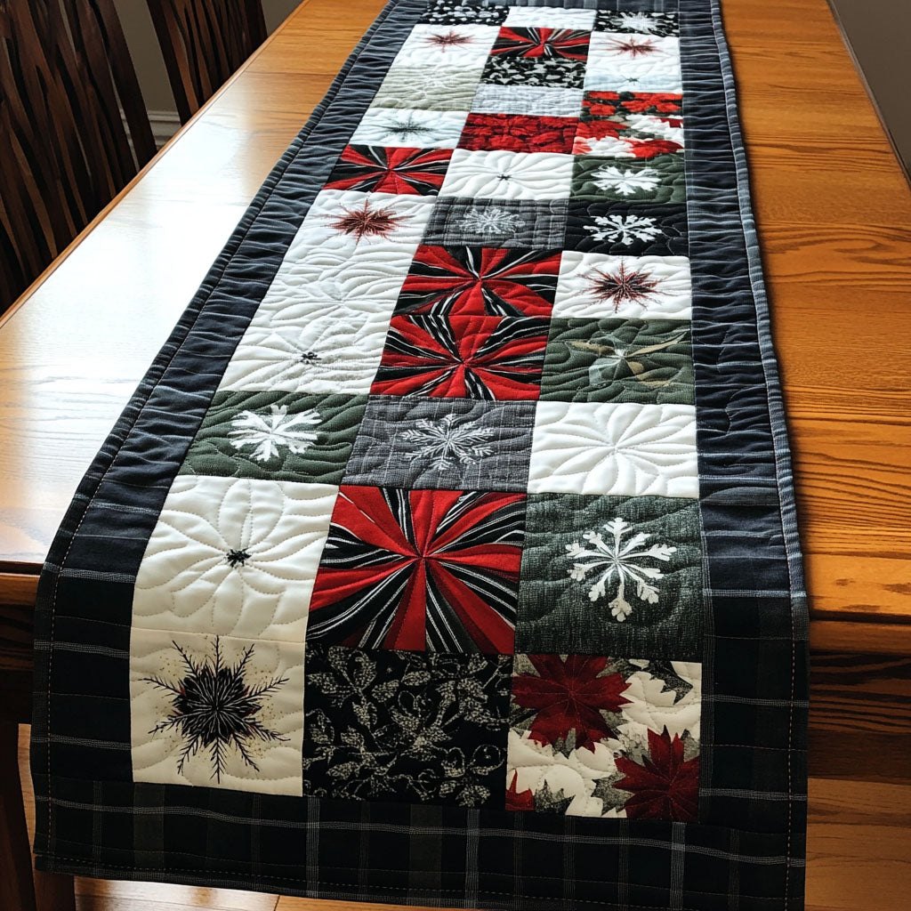 Festive Winter Wonderland Table Runner