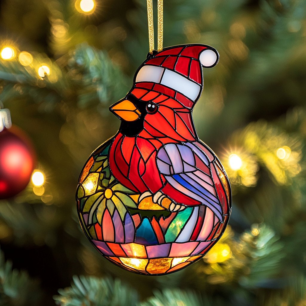 Festive Cardinal Christmas Ornament