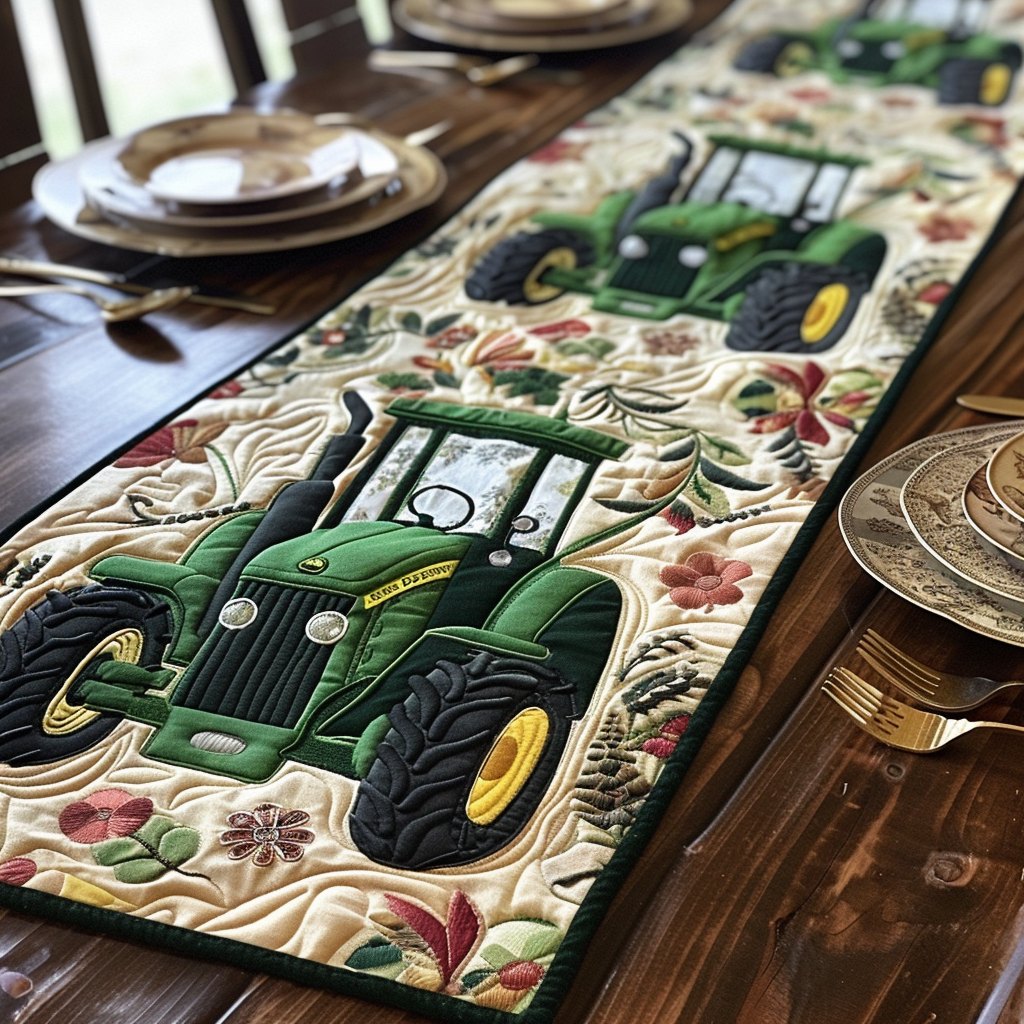 Fields of Green Table Runner
